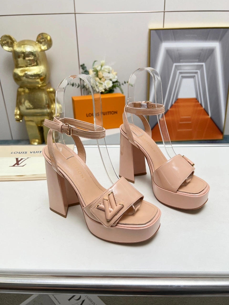 COCO-- 8V 1ABPAC cowhide sheepskin goatskin Waterproof：3.5CM Heel height：12CM item:D-X158H2940